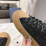 Men's Collaboration B33 Limited Edition Sneakers - Black Cotton Satin with Oblique Pattern |3SN303ZAM_H900