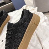 Men's Collaboration B33 Limited Edition Sneakers - Black Cotton Satin with Oblique Pattern |3SN303ZAM_H900