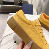 Men's B33 Sneaker Collaboration Lemon Yellow Oblique Jacquard & Suede |3SN303ZAM_H225