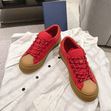 Men's Collaboration B33 Sneakers in Red Cotton Canvas or Calfskin |3SN303ZAM_H440