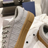 Men's Collaborative B33 Sneakers - Limited Edition Gray Embossed Canvas| 3SN303ZAM_H812