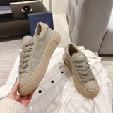 Men's B33 Low-Top Sneakers in Beige Grained Calfskin with Toned-Down Gravity Leather |3SN303ZAY_H120