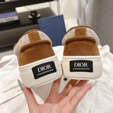 Men's B33 Sneakers Brown and Beige Oblique Jacquard with Brown Suede| 3SN303ZWN_H781