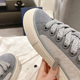 Men's B33 Sneaker  Grey  Oblique Jacquard and Grey Suede |3SN303ZWN-H860