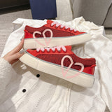 B33 Men's Low-Top Sneakers Red Smooth Calfskin with Red Oblique Jacquard| 3SN303ZDE-H331