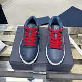Men's B57 Limited Edition Blue and Red Smooth Cowhide Low-Top Sneakers| 3SN318ZDL_H543