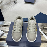 Men's B57 Limited Edition Numbered Style Gray and Yellow Two-Tone Smooth Calfskin Low-Top Sneakers |3SN318ZDL_H822