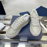 B33 Men's Sneakers in Beige Grained Cowhide Leather and Tonal Gravity Leather |3SN303ZAY_H120