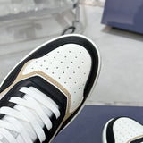 B27 Men's Low-Top Sneakers Black, white, and beige smooth calf leather with Oblique Galaxy print |3SN272ZIJ_H163