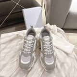 Women's Chrono Sneaker Gray Mesh and Suede Calfskin |KCK414SUH_S20G