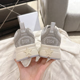 Women's Chrono Sneaker Gray Mesh and Suede Calfskin |KCK414SUH_S20G