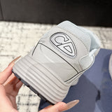 B30 Men's Countdown Sneakers White Mesh and Gray Technical Fabric| 3SN279ZND_H000