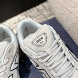 B30 Men's Countdown Sneakers White Mesh and Gray Technical Fabric| 3SN279ZND_H000