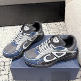 B30 Men's Countdown Sneakers Blue Technical Mesh Fabric with Gray, White, and Black Technical Fabric |3SN279ZRB_H068