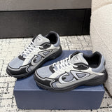 B30 Men's Countdown Sneakers Blue Technical Mesh Fabric with Gray, White, and Black Technical Fabric |3SN279ZRB_H068