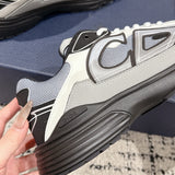 B30 Men's Countdown Sneakers Blue Technical Mesh Fabric with Gray, White, and Black Technical Fabric |3SN279ZRB_H068