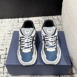B30 Men's Countdown Sneakers Blue mesh fabric with light blue, gray, and white technical fabric| 3SN279ZRB_H560
