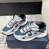 B30 Men's Countdown Sneakers Blue mesh fabric with light blue, gray, and white technical fabric| 3SN279ZRB_H560