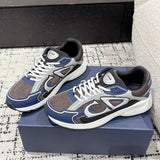 B30 Men's Countdown Sneaker Charcoal Mesh Fabric with Blue, White, and Black Technical Fabric | 3SN279ZRB_H865