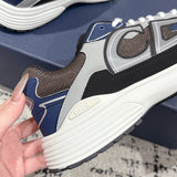 B30 Men's Countdown Sneaker Charcoal Mesh Fabric with Blue, White, and Black Technical Fabric | 3SN279ZRB_H865