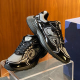 B30 Men's Countdown Sneakers in Light Gray Technical Mesh and Black Glossy Technical Fabric |3SN279ZEH_H981