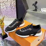 Women's Olympia Sneakers in Black Technical Knit Fabric|1AIBVS