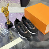 Women's Olympia Sneakers in Black Technical Knit Fabric|1AIBVS