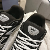 B30 Countdown Men's Sneakers Black Mesh and Black Technical Fabric |3SN279ZMB_H969