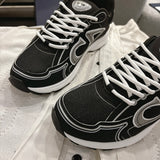 B30 Countdown Men's Sneakers Black Mesh and Black Technical Fabric |3SN279ZMB_H969