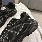 B30 Men's Countdown Sneakers Black Technical Mesh and Black Technical Fabric |3SN279ZMB_H969