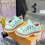Men's Remix Derby Shoe in Mint Green Calfskin |1AIJA1