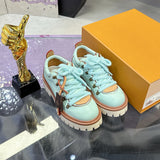 Men's Remix Derby Shoe in Mint Green Calfskin |1AIJA1