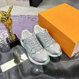 Women's Olympia Sneakers Silver / Mint Green Mesh Fabric, Metallic-Effect Leather |1AHOI1
