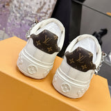 Women's Time Out Sneakers White Embossed or Smooth Cowhide Leather|1AAVV6