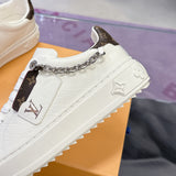 Women's Time Out Sneakers White Embossed or Smooth Cowhide Leather|1AAVV6