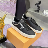 Women's Time Out Sneaker in Black Epi Leather| 1AHOGB