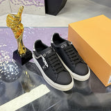 Women's Time Out Sneaker in Black Epi Leather| 1AHOGB