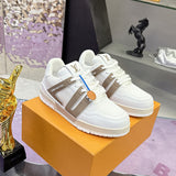 Men's Trainer Sneakers Beige/Khaki with White Accents 1ACWV8