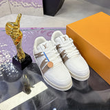 Men's Trainer Sneakers Beige/Khaki with White Accents 1ACWV8