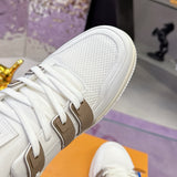 Men's Trainer Sneakers Beige/Khaki with White Accents 1ACWV8