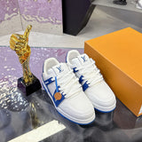 Women's Archlight Sneakers, Blue and White Colorway Calfskin and Technical Fabric (Mesh) Combination |1A43KV
