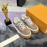 Men's Tilted Sneakers Brown Suede Calfskin |1AJTHN