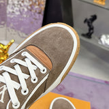 Men's Tilted Sneakers Brown Suede Calfskin |1AJTHN