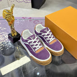 Tilted Men's Sneakers Purple Suede Calfskin |1AJTI6