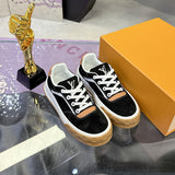 Men's Tilted Sneakers in Black Suede Calfskin 1AJ734