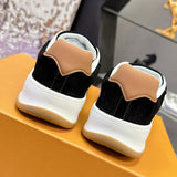 Men's Tilted Sneakers in Black Suede Calfskin 1AJ734