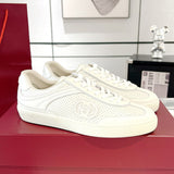 Women's G75 Series Sneakers in Off-White Leather 795430 AAEFI 9110