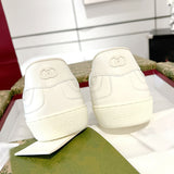 Men's G75 Series Sneakers in Off-White Leather 795430 AAEFI 9110