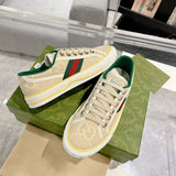 Women's Tennis 1977 Cream/Original GG Canvas Low-Top Sneakers |606110 HVK20 9766